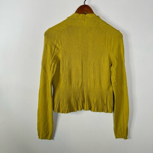Anthropologie Open Front Citron Sweater Cardigan Size Xsmall - Picture 2 of 6